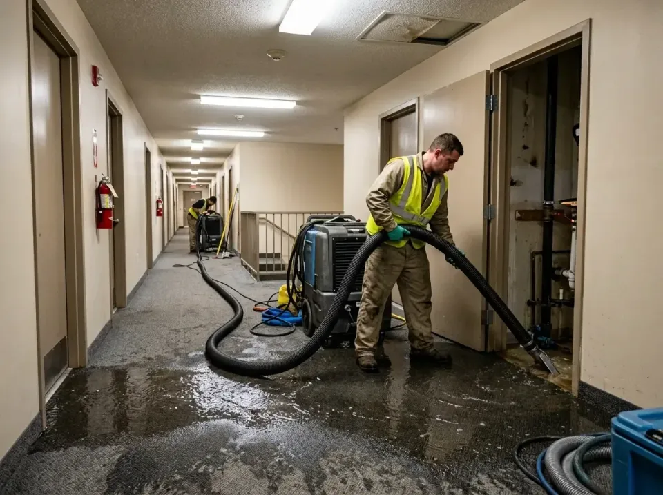 multi-unit-apartment-hallway-f-005 — frequently asked questions, Emergency Burst Pipe Water Extraction & Removal in Dent, OH